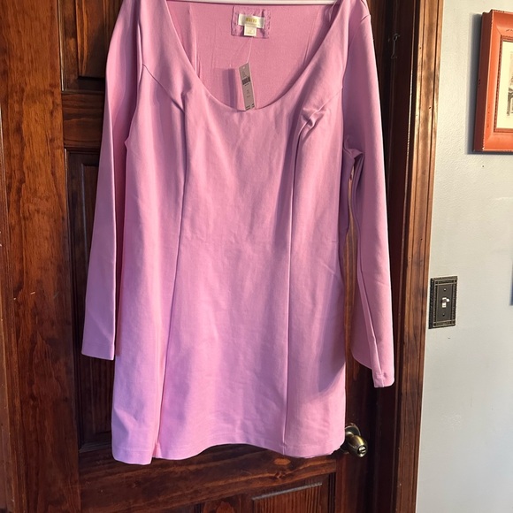 Pink Women's Long Sleeve Dress by Maeve - Picture 2 of 4